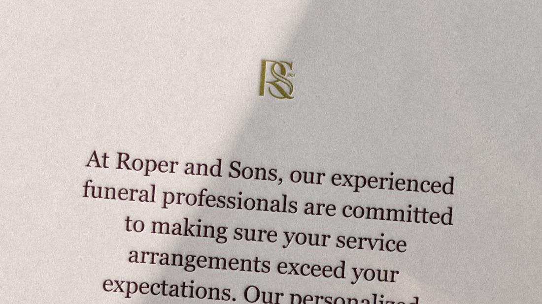 Roper & Sons Funeral Home Marketing Strategy, Advertising & site